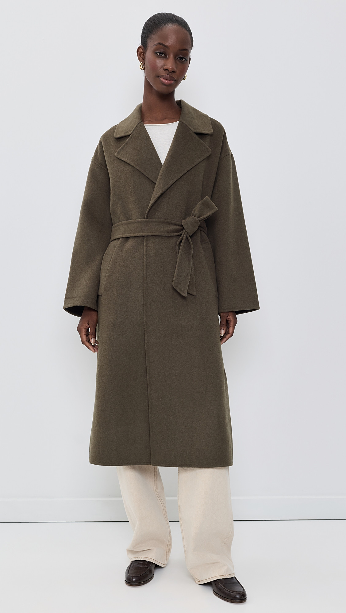 PAIGE Long Connery Coat Mushroom XS | Shopbop