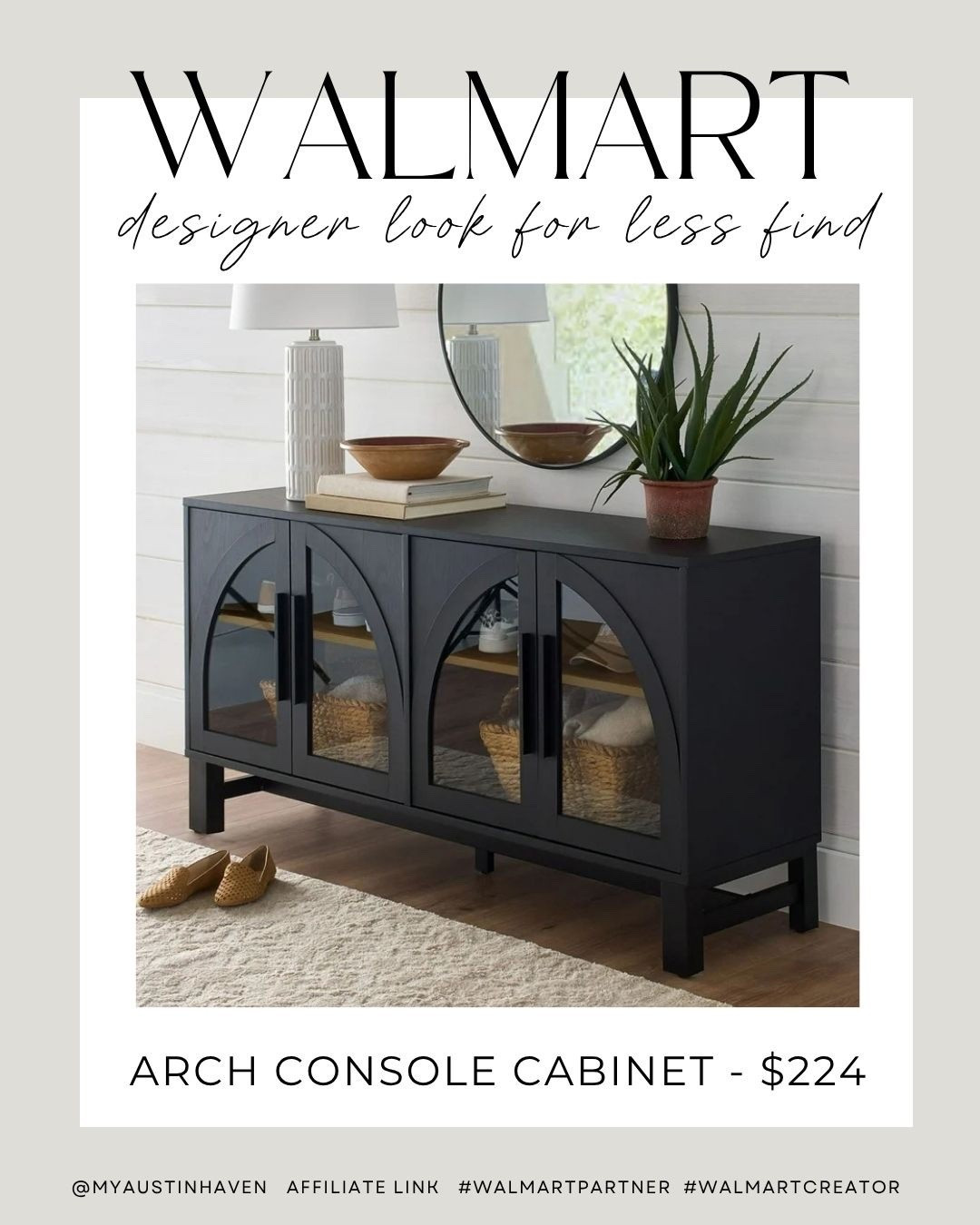 Walmart Designer Look for Less Cabinet - only $224! #walmartpartner

Incredible deal and comes in 3
Colors 👏🏼😍

Walmart find, better homes and gardens, console cabinet, tv cabinet, home decor, walmart home