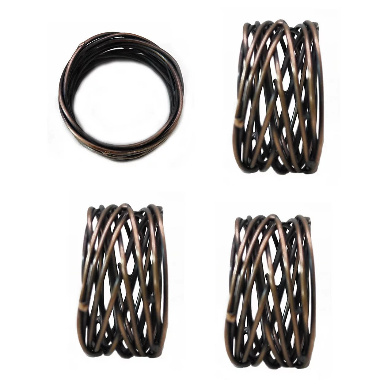 Food Network™ Metallic Twist Napkin Rings 4-pk. | Kohl's