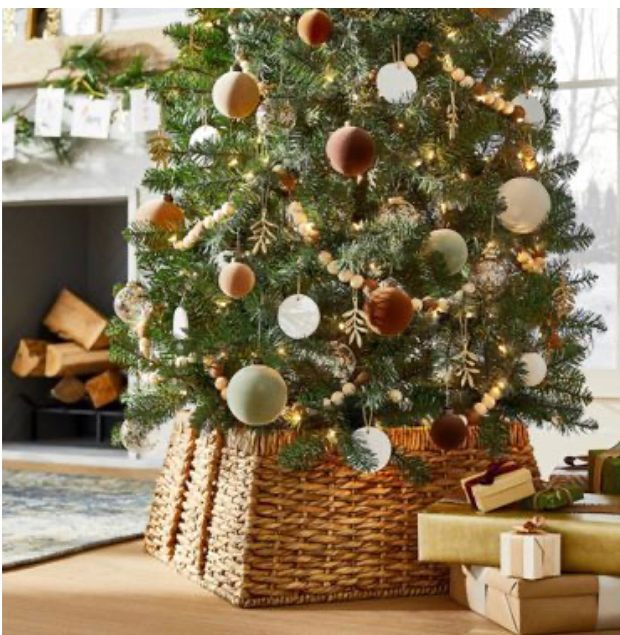 Christmas tree decor from Target! Square chunky weave tree cuff, ornaments and garland. Neutral Christmas decor 










#LTKhome #LTKHoliday #LTKCyberweek