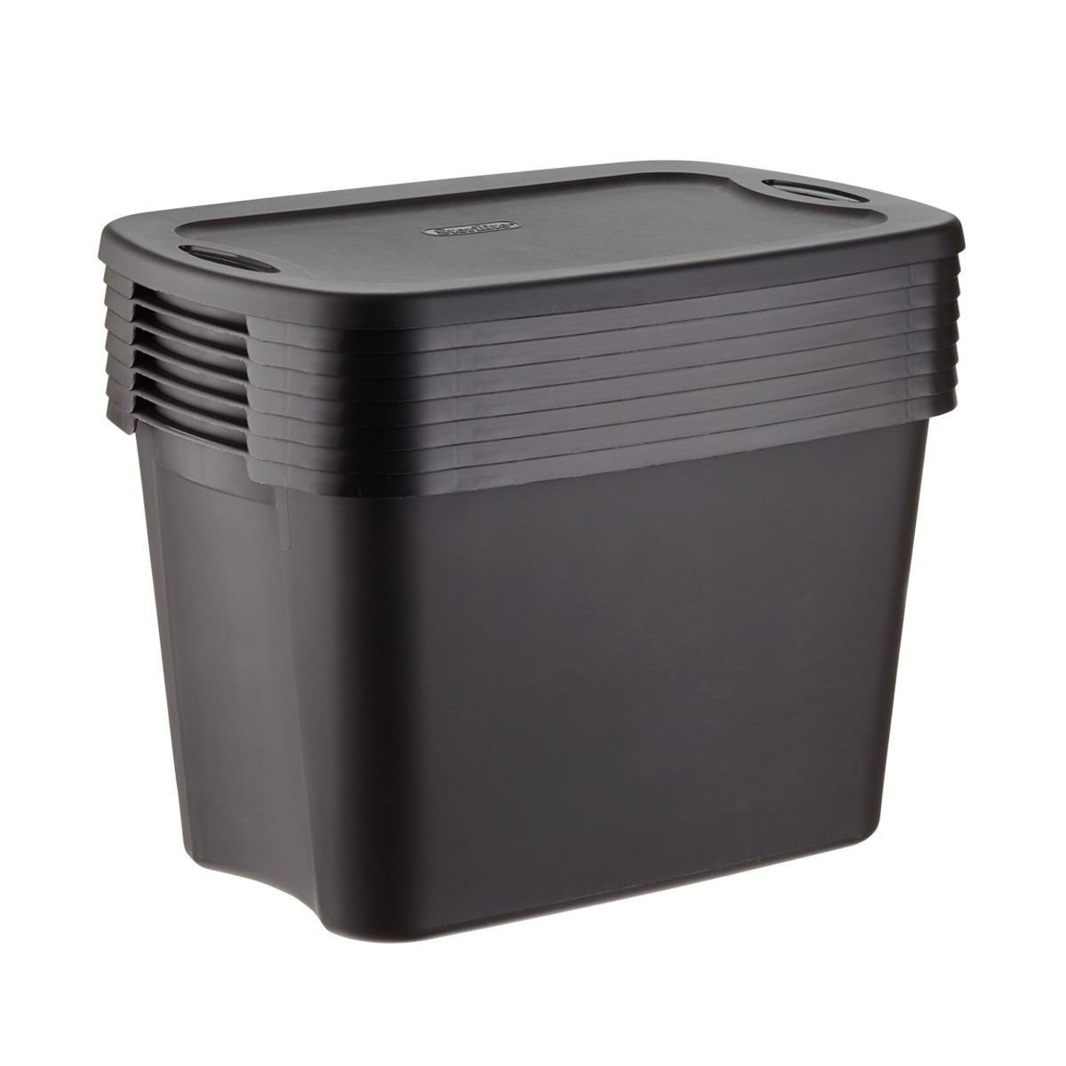 Cases of Sterilite Black Tote Boxes | The Container Store