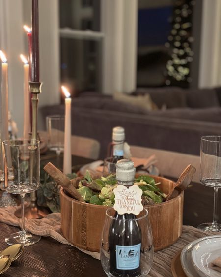 Table scape for your next hosting event. 
Holiday tablescape | holiday hosting 


#LTKhome #LTKHoliday #LTKCyberWeek
