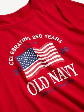 Crew-Neck Flag Graphic T-Shirt | Old Navy (US)