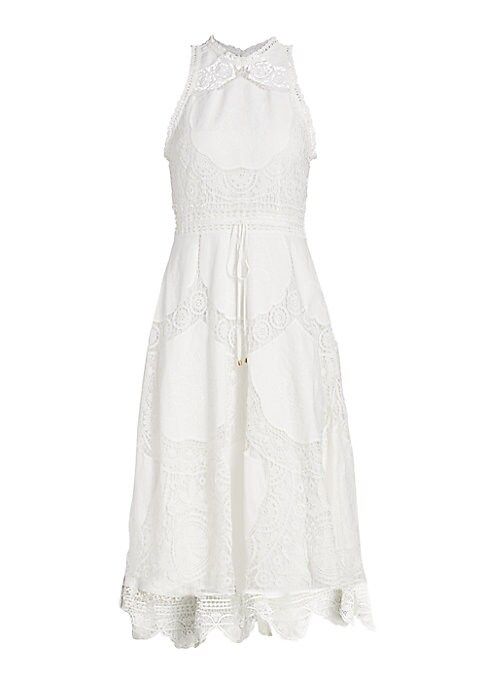 Zimmermann Women's Bonita Crochet Midi Dress - Ivory - Size 2 (6-8) | Saks Fifth Avenue