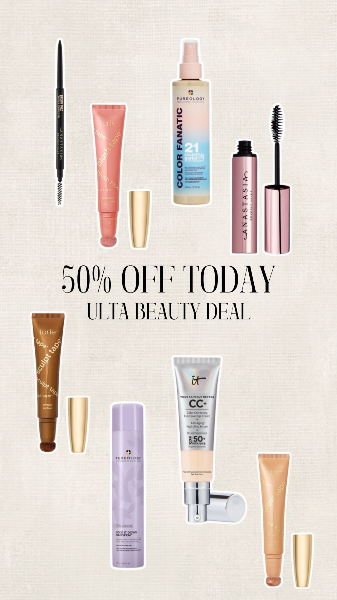 Take advantage of 50% off select Beauty items! TODAY ONLY 

#LTKgrwm #LTKSaleAlert #LTKBeauty