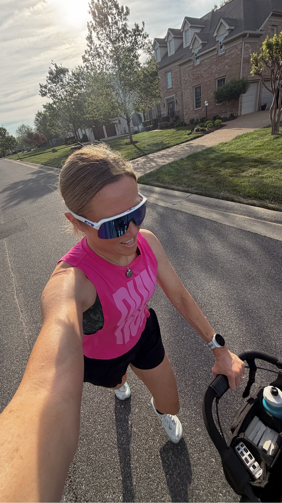 First run post Covid. Tough but so good to be back! All my stroller running favs!🏃‍♀️💕