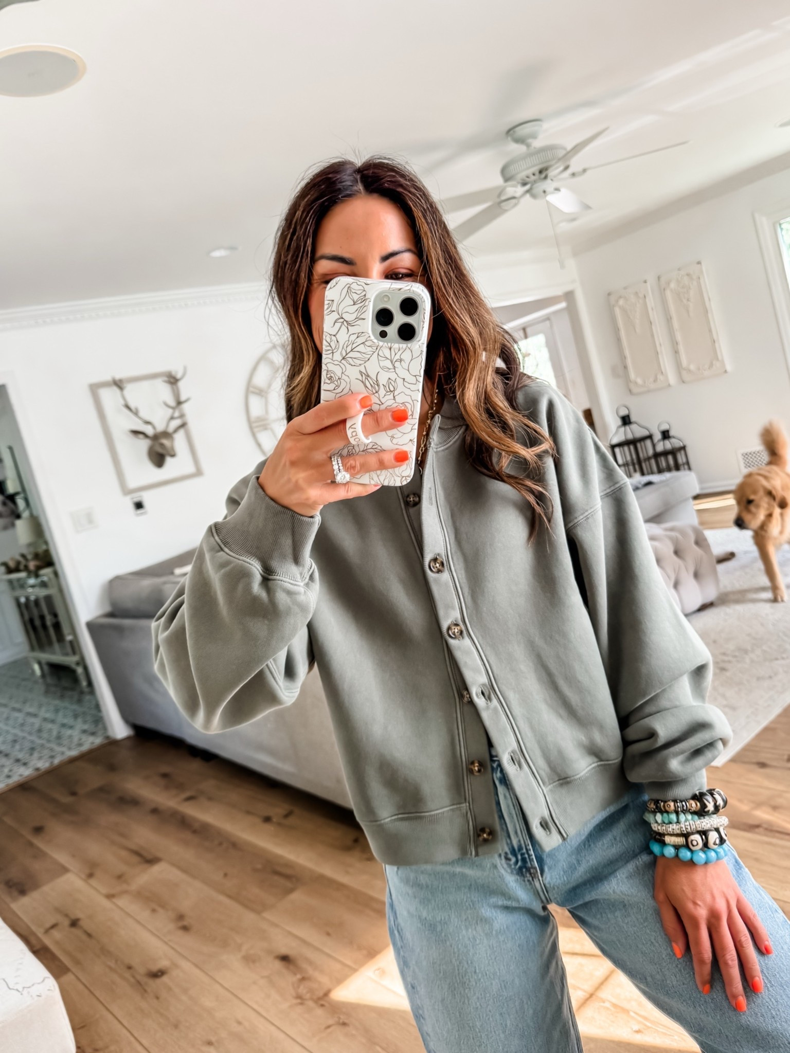 Abercrombie code DENIMAF. 
Sweatshirt cardigan small

#LTKOver40 #LTKSaleAlert
