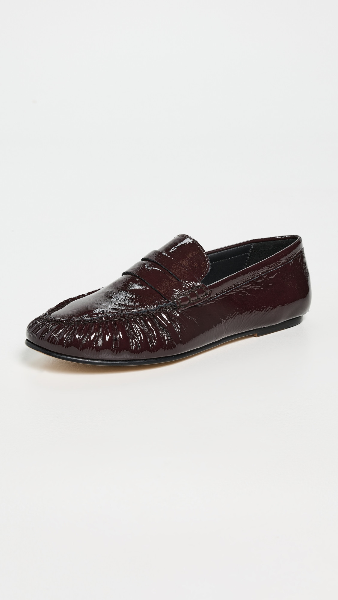 Freda Salvador Sydney Flats Wine Crinkle Patent 5 | Shopbop