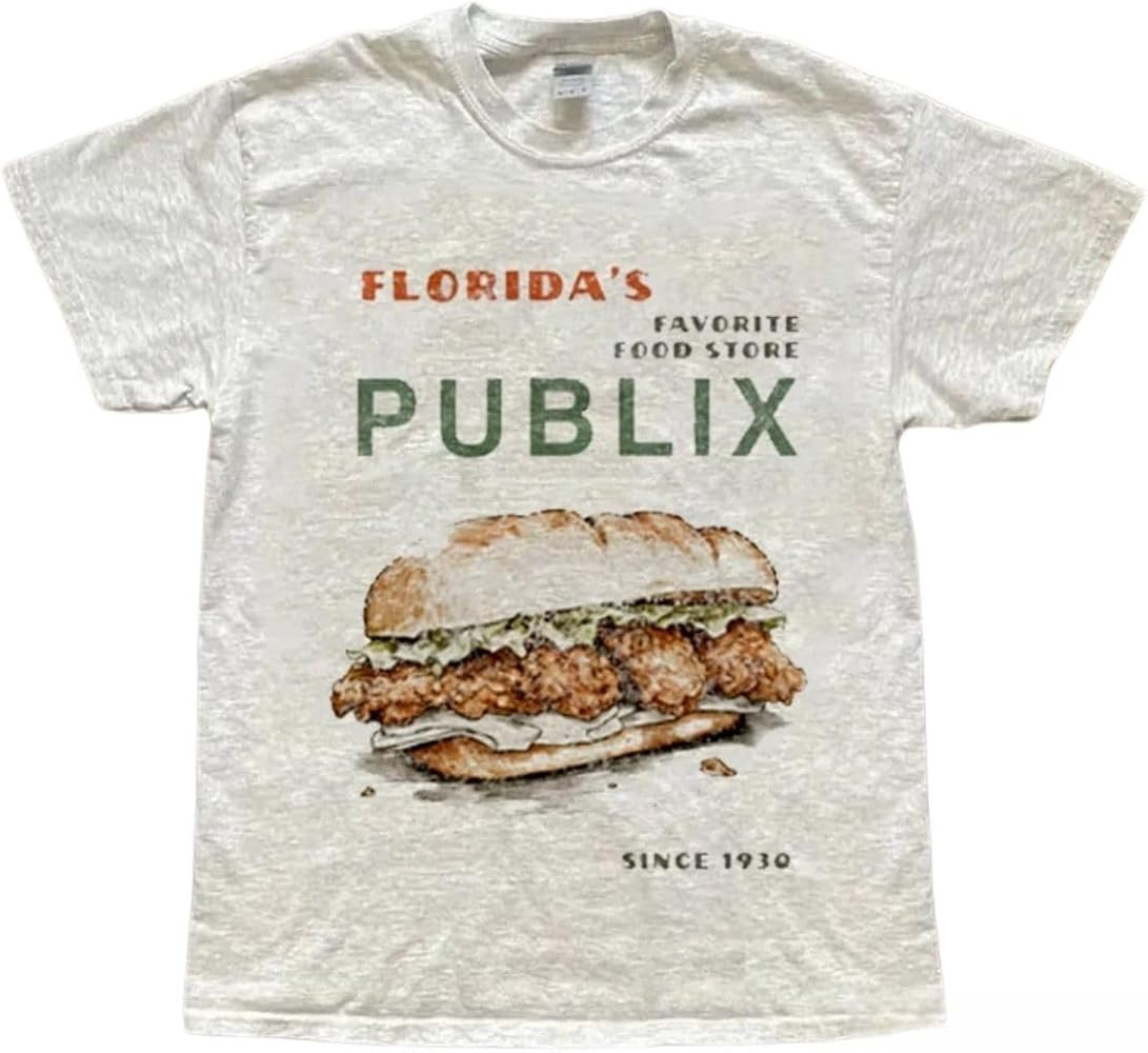 Bellelement Cozy Publix Tshirts Graphic T-Shirt Food Tee Shirts | Amazon (US)