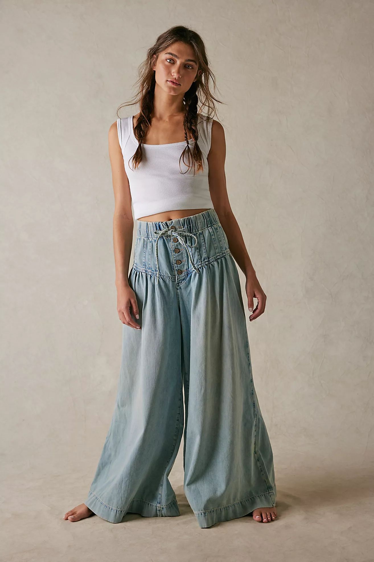 We The Free Forget Me Knot Pull-On Jeans | Free People (Global - UK&FR Excluded)