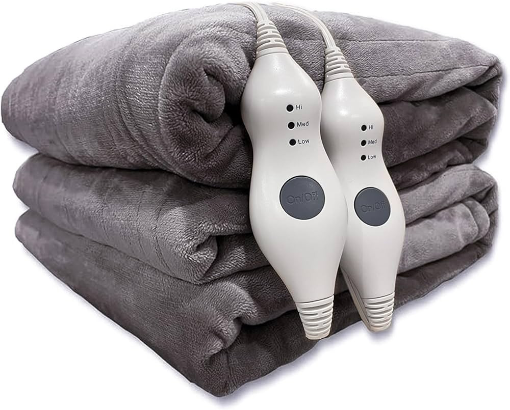 Tefici Heated Blanket Queen Size with Dual Control，Soft Flannel Electric Blanket Queen,Fast Hea... | Amazon (US)