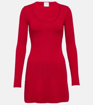 Ribbed-knit jersey minidress | Mytheresa (US/CA)