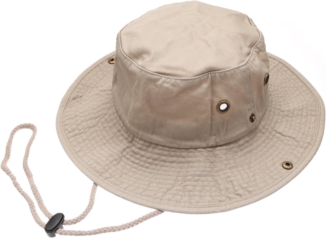 Summer Outdoor Boonie Hunting Fishing Safari Bucket Sun Hat with Adjustable Strap | Amazon (US)