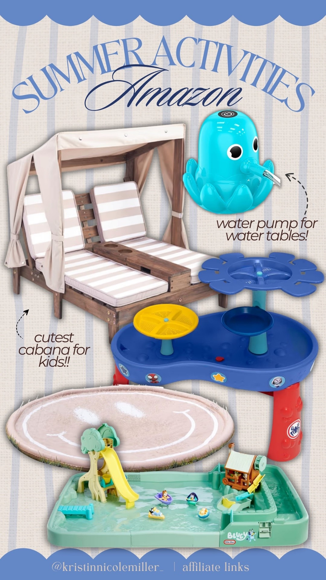 Summer fun activities for kids!! ☀️ 

Seasonal Amazon trending water, water table, Bluey Spidey, kids, cabana toddlers family

#LTKmomlife #LTKKids #LTKSeasonal