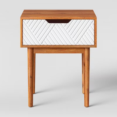 Touraco Accent Table Brown/White - Opalhouse™ | Target