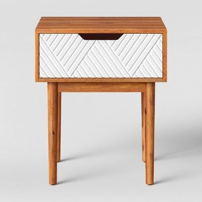 Touraco Accent Table Brown/White - Opalhouse™ | Target