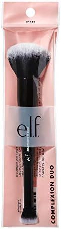 e.l.f. Cosmetics Complexion Duo Brush, 2-In-1 Vegan Makeup Tool, Flawlessly Applies Concealer & F... | Amazon (US)