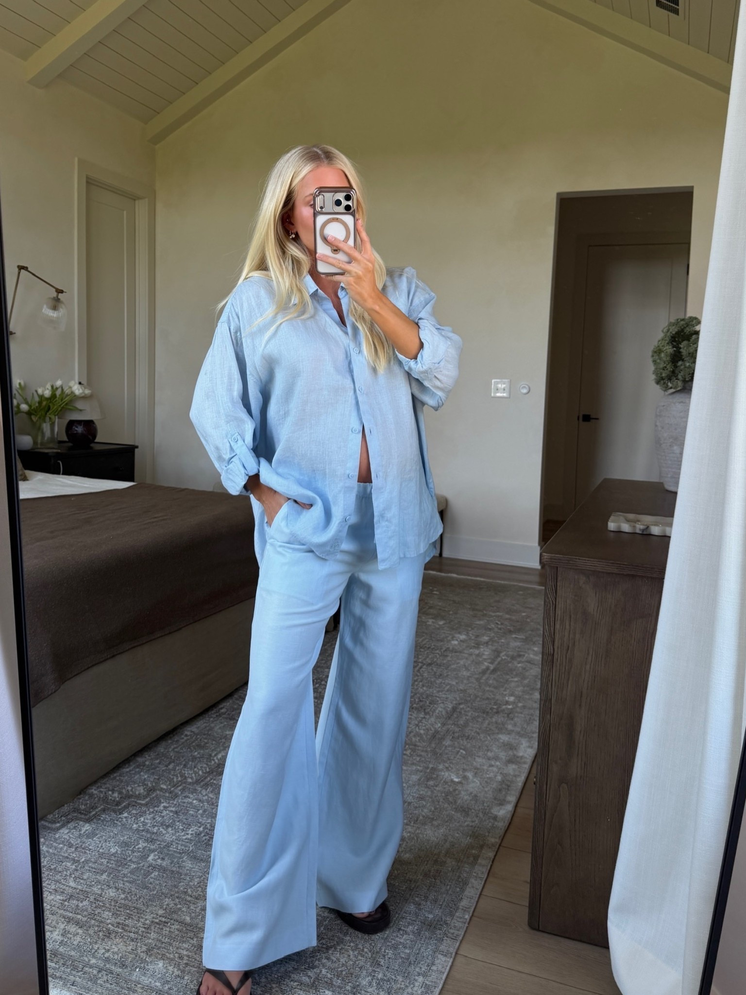 Wearing a medium in top and pants (sized up in both for pregnancy)! #kathleenpost

Casual chic, bump friendly, maternity look, MDW outfit, summer outfit, spring transition look

#LTKBump #LTKSeasonal