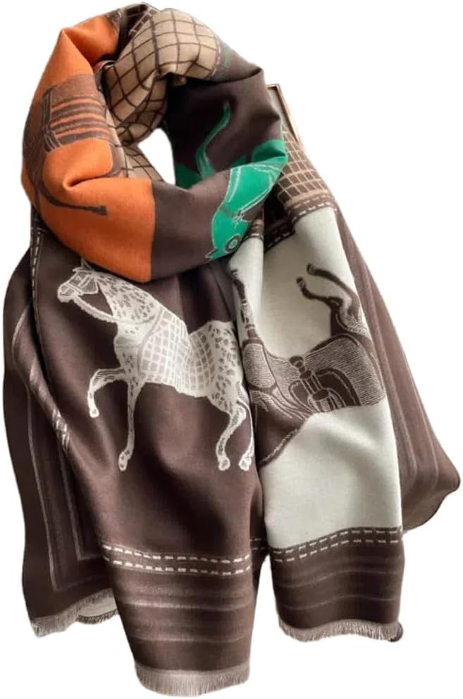 Scarf for Women Pashmina Silky Shawl Winter Scarves& Wraps | Amazon (US)