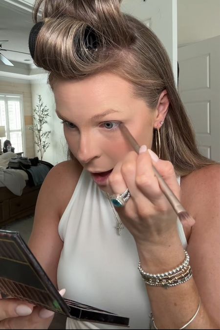 Loving this white athletic tank that I can dress up or down & my Too Faced Born This Way eyeshadow palette. Add my go-to accessories and volume rollers for a perfect finish! 

#LTKVideo #LTKStyleTip #LTKBeauty