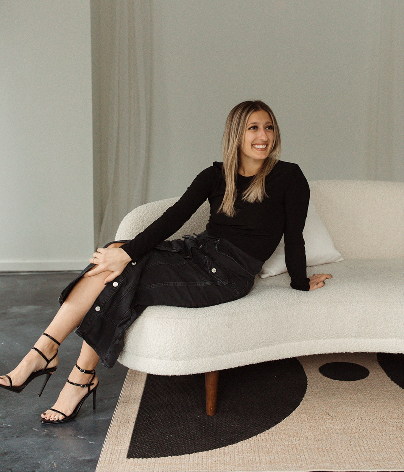 Rented this adorable button down denim Moschino midi skirt for my photoshoot and I’m missing it! I loved how the buttons added detail to my all black outfit🖤

#LTKStyleTip #LTKWorkwear #LTKBeauty