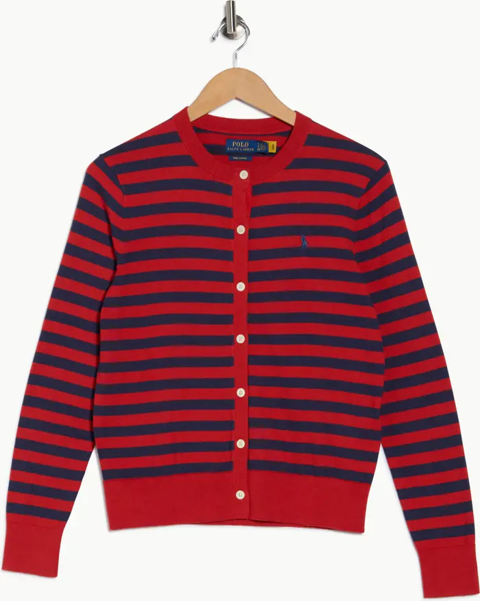 Polo Ralph Lauren Stripe Button-Up Sweater | Nordstromrack | Nordstrom Rack