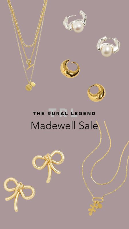 Madewell jewelry on sale PLUS 40% off! 

#LTKGiftGuide #LTKsalealert #LTKfindsunder50