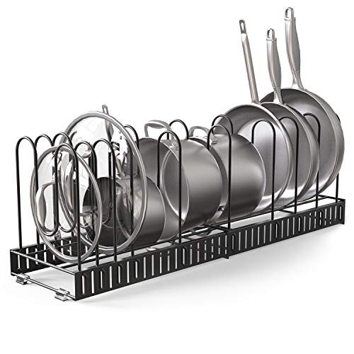 Vdomus Expandable Pot Rack Organizer with 4 DIY Storage Positions, Length Adjustable and Max Extende | Amazon (US)