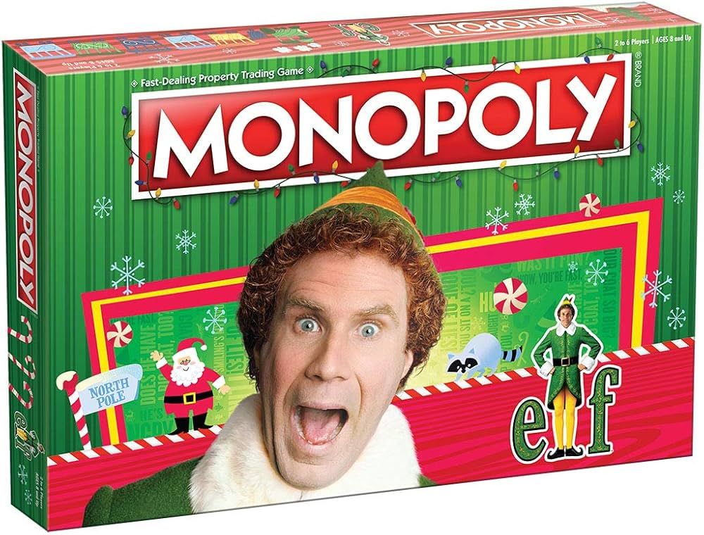Monopoly Elf | Based on Christmas Comedy Film Elf | Collectible Monopoly Game Featuring Familiar ... | Amazon (US)