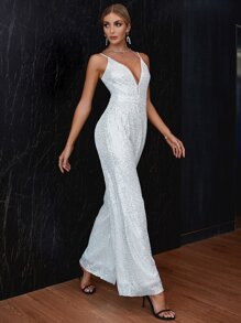 Double Crazy Wide Leg Sequins Cami Jumpsuit SKU: sw2107207504700167(1000+ Reviews)$26.49$25.17Joi... | SHEIN