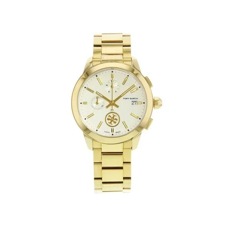 Pre-Owned Tory Burch Collins Yellow Gold Tone Cream Dial Steel Quartz Ladies Wristwatch TB1250 | Walmart (US)
