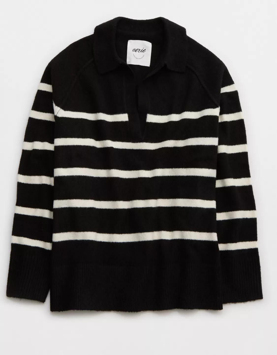 Aerie Unreal Polo Sweater | Aerie