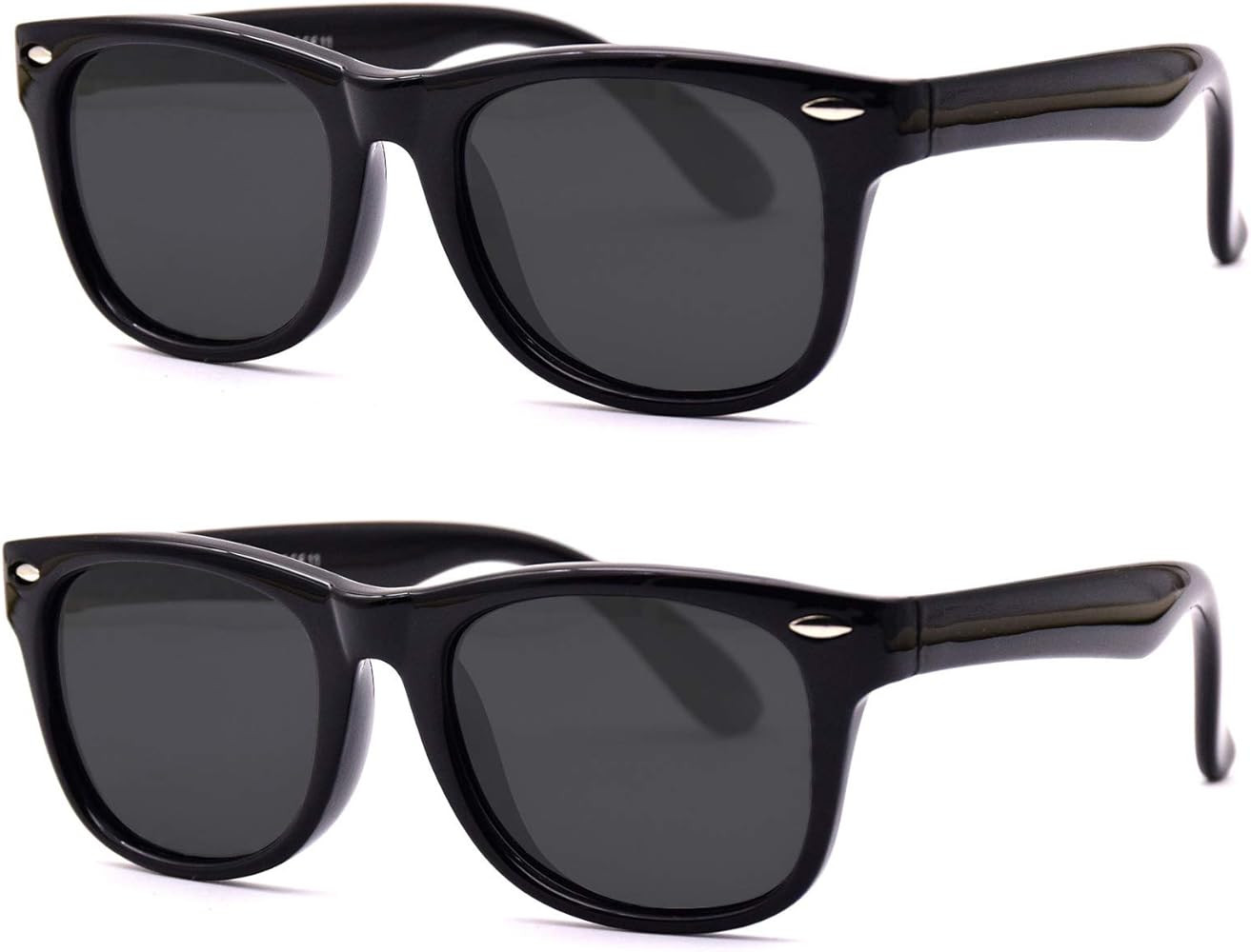 Lentes de sol para niños pequeños, de plástico, polarizados, flexibles, para niños y niñas d... | Amazon (US)