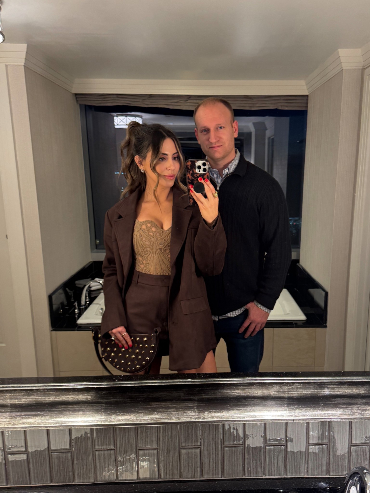 Date night outfit ♥️ lace corset (XS) and brown suede blazer jacket (size 6) with matching suede skirt (size 4) 

#LTKFindsUnder100 #LTKStyleTip #LTKParties