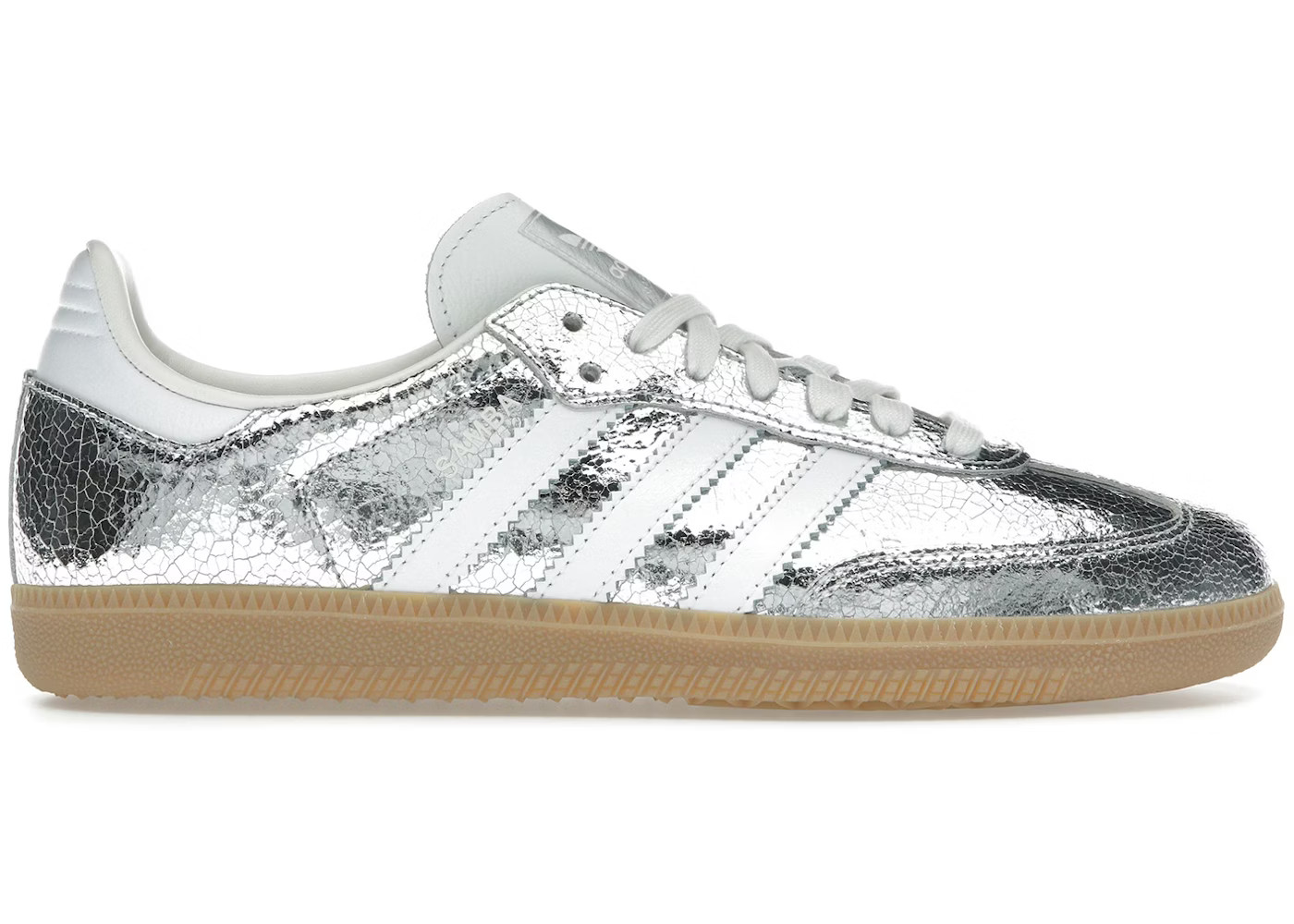 adidas Samba OGSilver Metallic Cracked Leather (Women's) | StockX