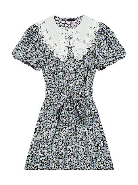 Floral-Print Cotton Mini Dress | Saks Fifth Avenue
