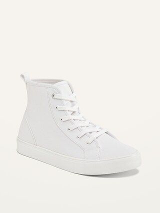 Gender-Neutral Canvas High-Top Sneakers for Kids | Old Navy (US)