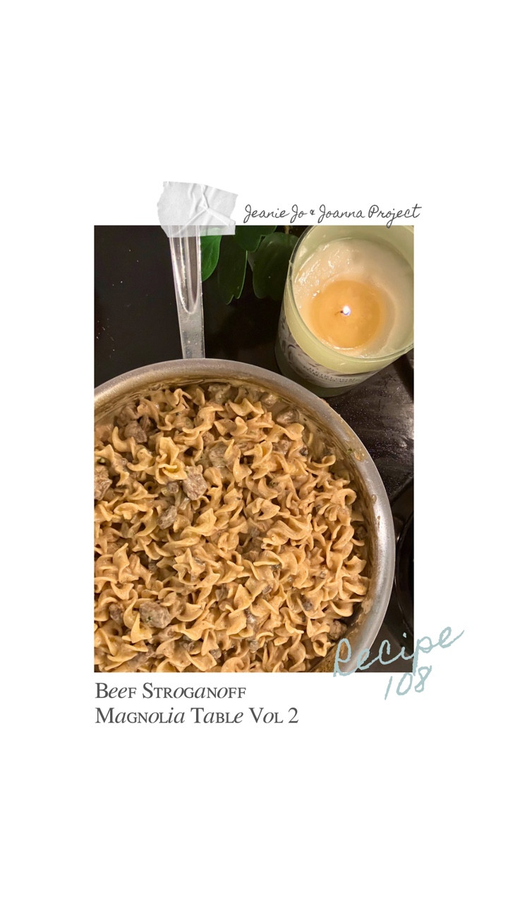 POV: You’re making dinner that feels like a hug in a skillet.

Inspired by Julie & Julia, I’m cooking my way through all three Magnolia Table cookbooks by Joanna Gaines. I’m calling it The Jeanie Jo & Joanna Project. Recipe 108 Beef Stroganoff — and here’s how it turned out:

Tender strips of beef, buttery mushrooms, and onions simmered in a creamy sauce that wrapped around every noodle like comfort itself. Rich, savory, and perfectly balanced — the kind of dinner that makes you want seconds and silence all at once.

349 recipes to go!

#LTKHome
