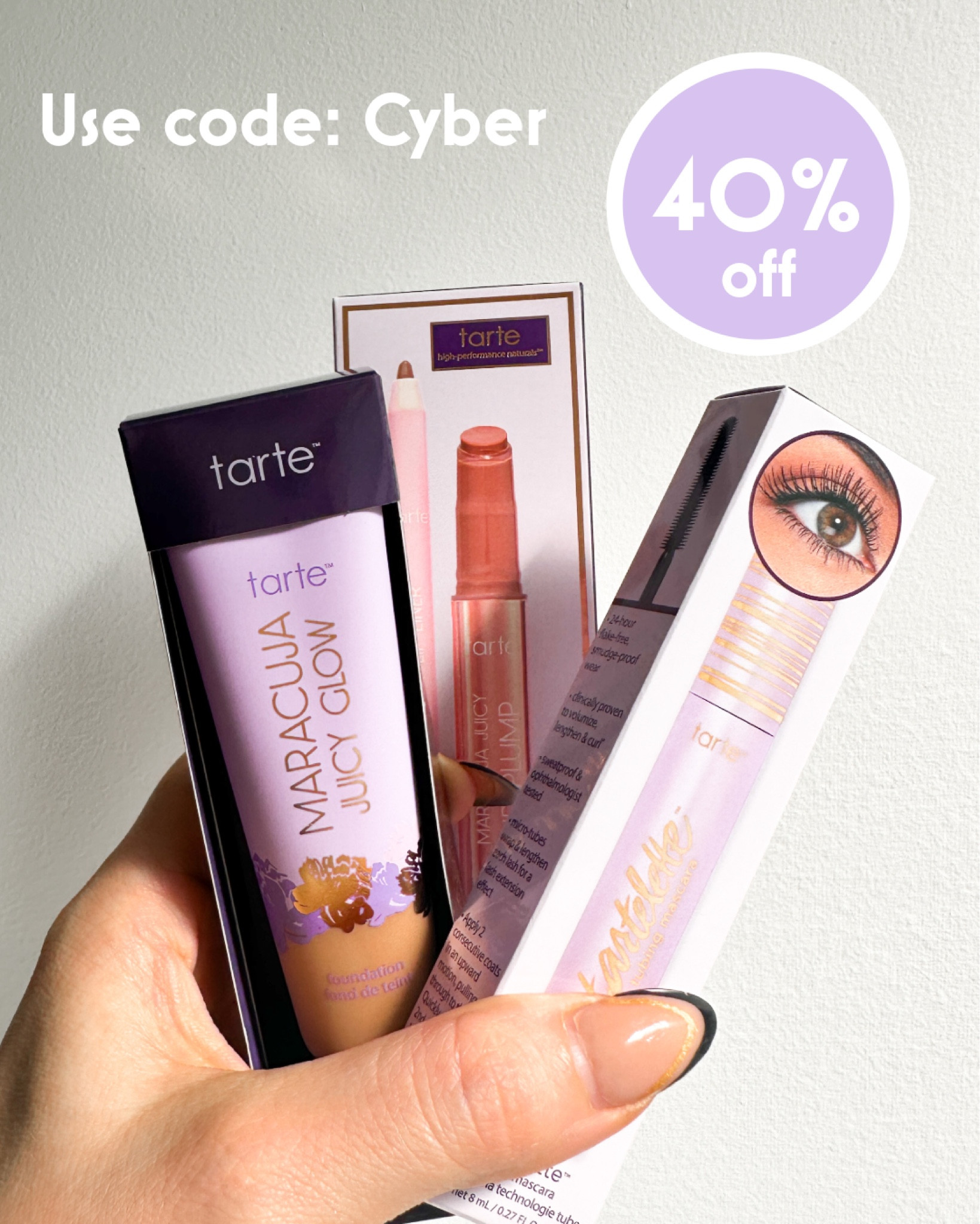 #Tarte is at it again! 40% off almost everything with code “cyber” #makeup  

#LTKBeauty #LTKSaleAlert