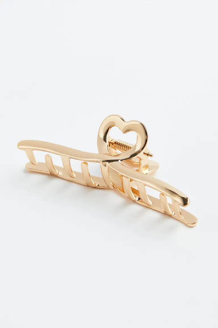 Heart-detail Metal Hair Claw | H&M (US + CA)