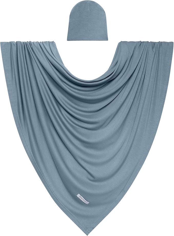 Posh Peanut Unisex Baby Swaddle Blanket - Large Premium Knit Viscose from Bamboo - Infant Swaddle... | Amazon (US)