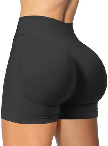 Workout Impact Shorts Hidden Scrunch Butt Lifting Gym Booty Biker Shorts for Women Tummy Control | Amazon (US)