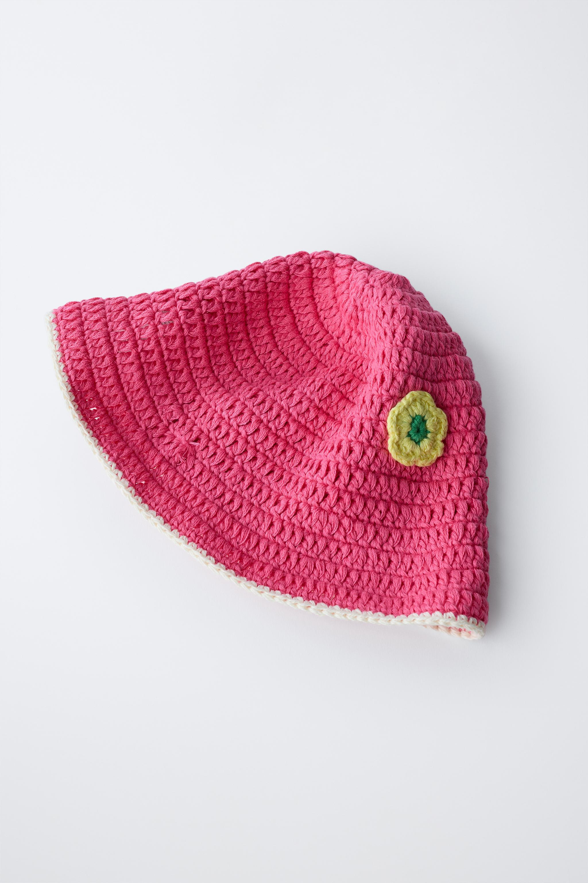 FLORAL CROCHET HAT | Zara US