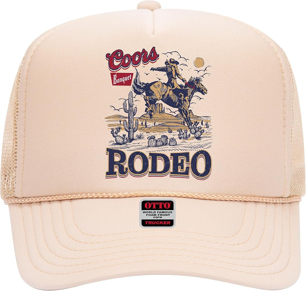 The Banquet Rodeo Trucker Hat - Premium Snapback for Men and Women - Cowboy Western Beer Country ... | Amazon (US)