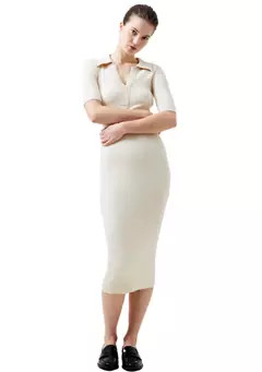 French Connection Cosysoft V-Neck Midi Dress | Belk