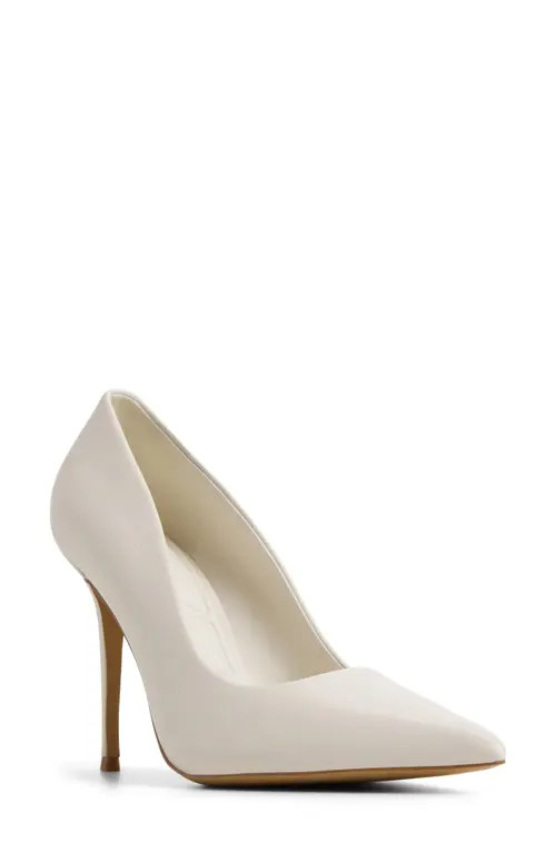 ALDO Stasya Pointed Toe Pump in White/bone at Nordstrom, Size 8 | Nordstrom