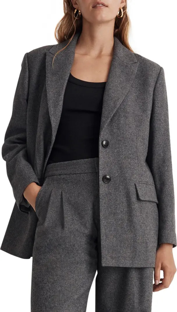 The Marled Bedford Wool Blend Oversize Blazer | Nordstrom
