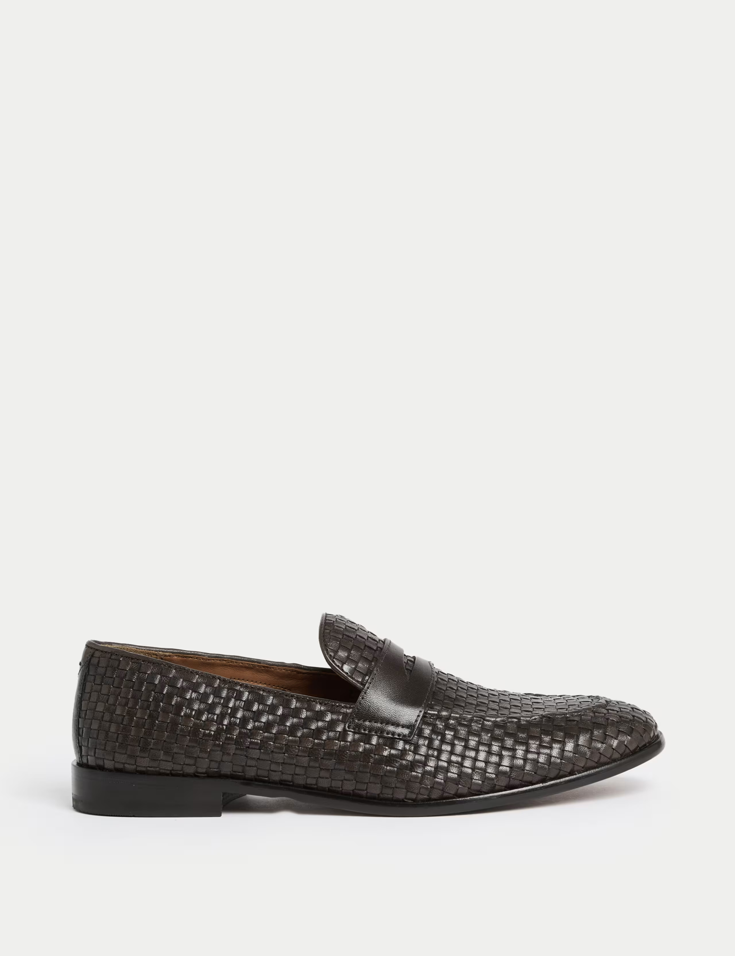 Woven Leather Slip-On Loafers | Marks & Spencer (UK)