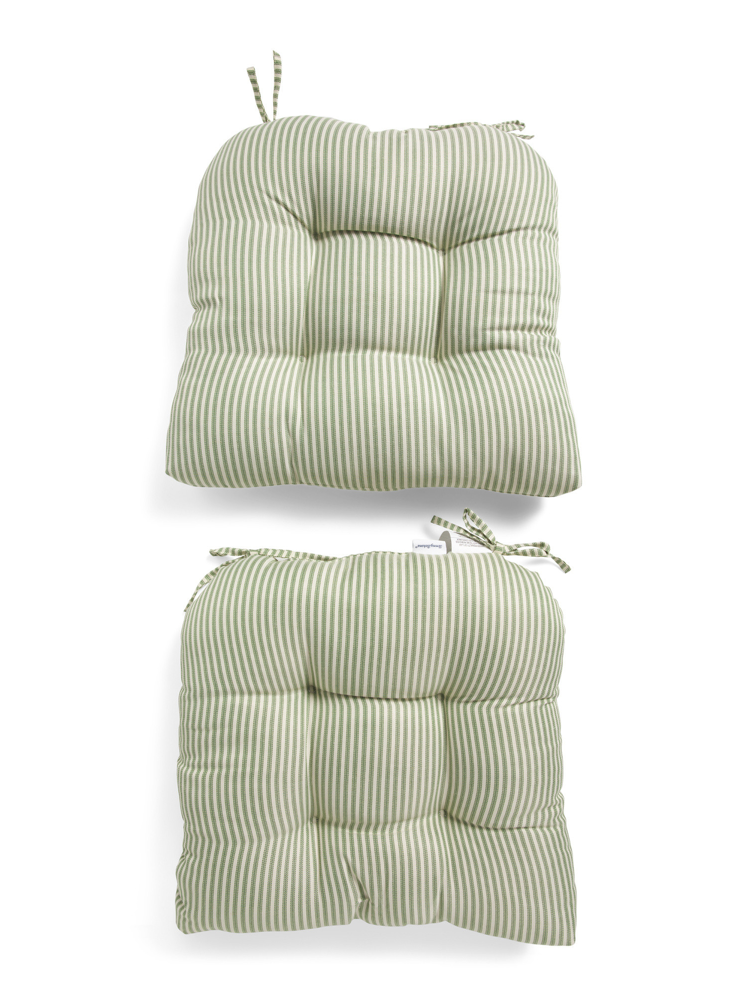 2pk 20x20 Presley Striped Tufted U-shaped Indoor Outdoor Chair Pads | Throw Pillows | Marshalls | Marshalls