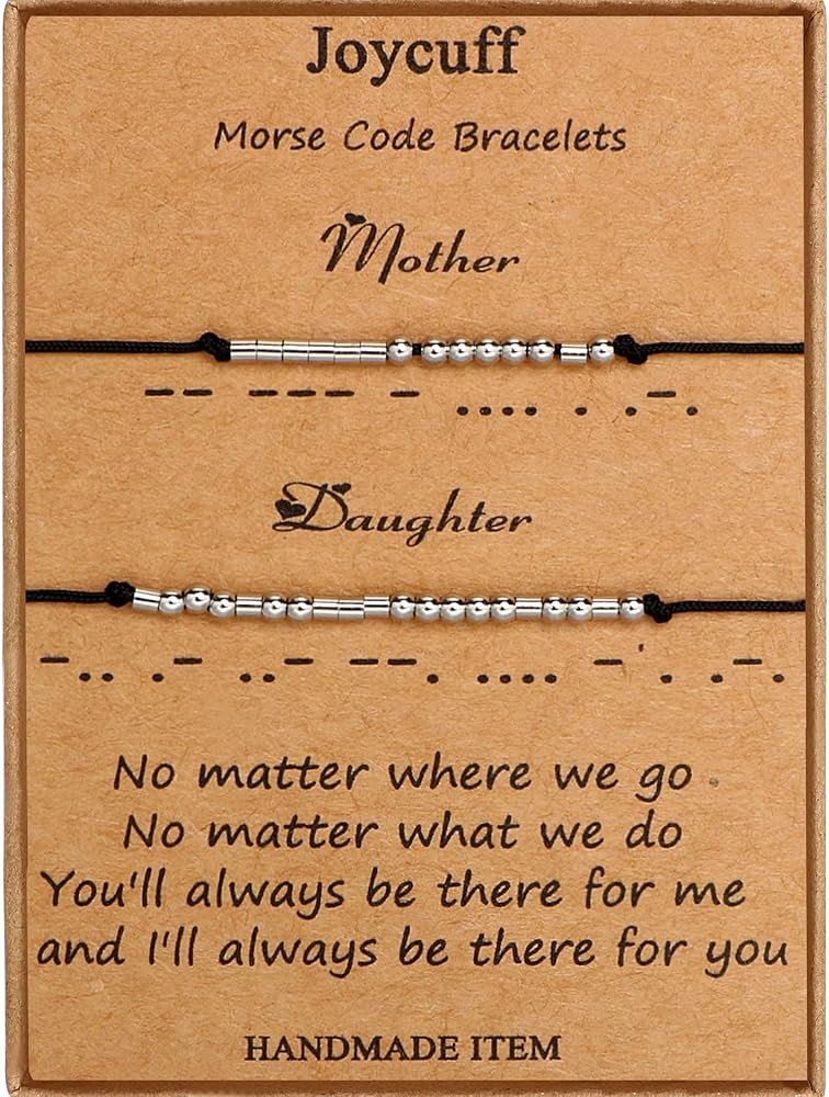 JoycuFF Inspirational Morse Code Bracelets for Women Men Birthday Christmas Gifts for Daughter Mo... | Amazon (US)